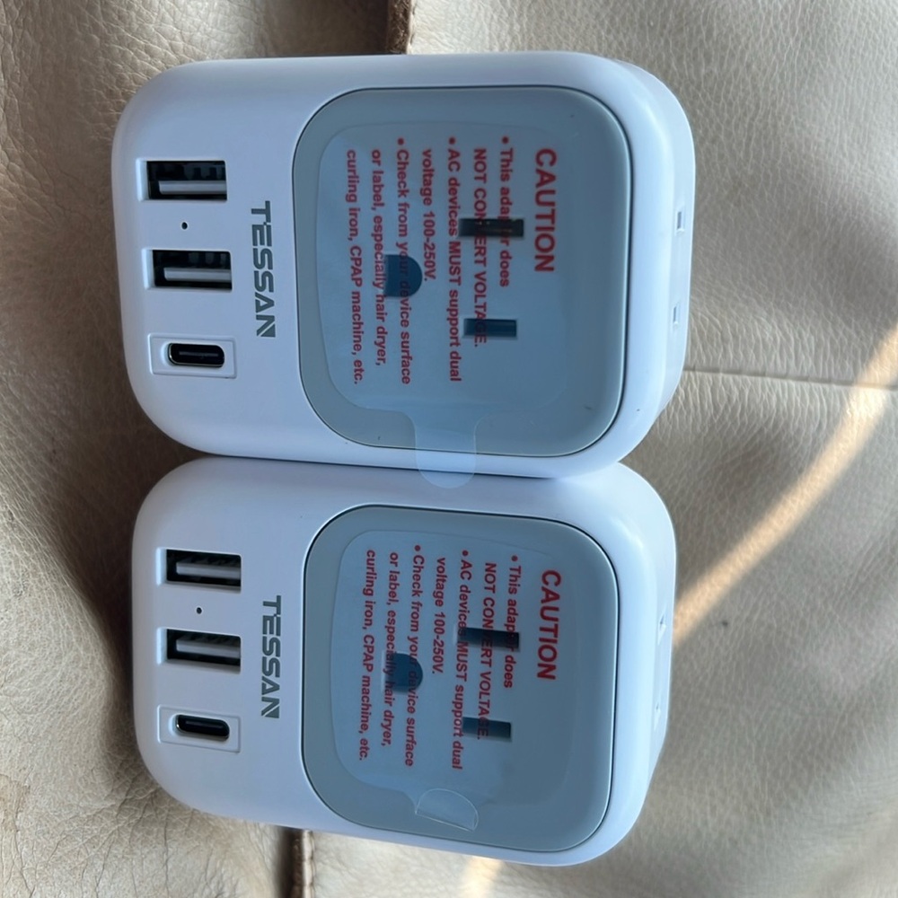 Europe Travel Plug Adapter USB C US to EU Power Charger for France Italy Spain.